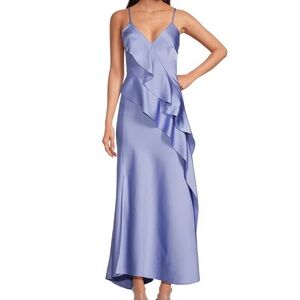 Gianni Bini Blue Satin Dress